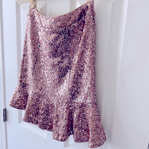 Nasty Gal pink sparkle skirt size small - Picture 2 of 10